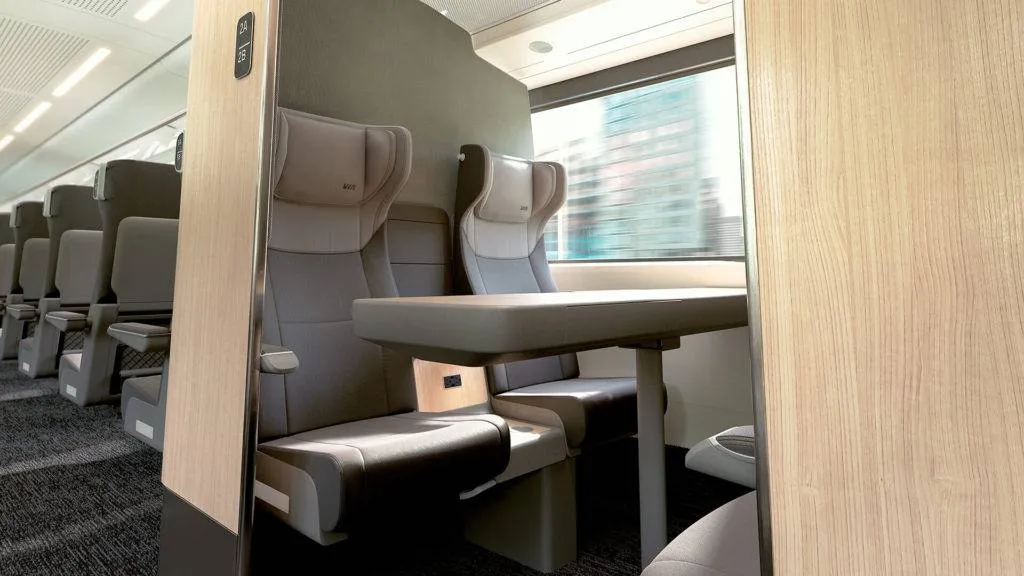VIA Rail business class seating pod