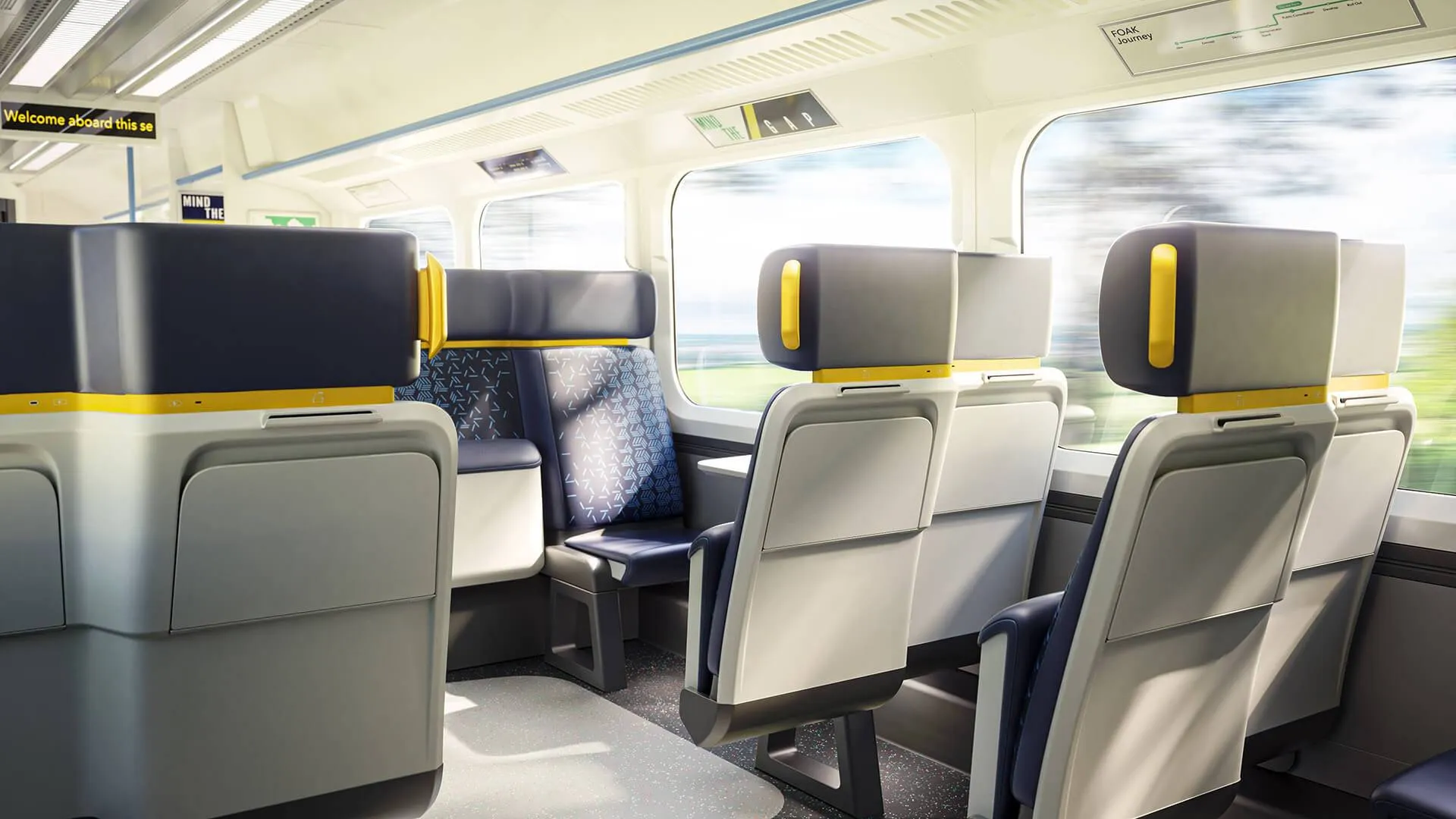 First Of A Kind rail seat, seat back view