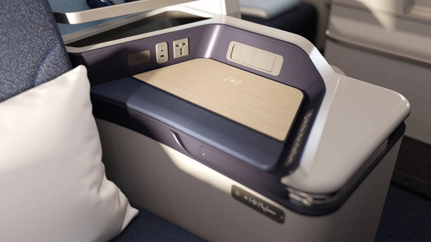 Edelweiss cabin interior showing seats and overhead compartments