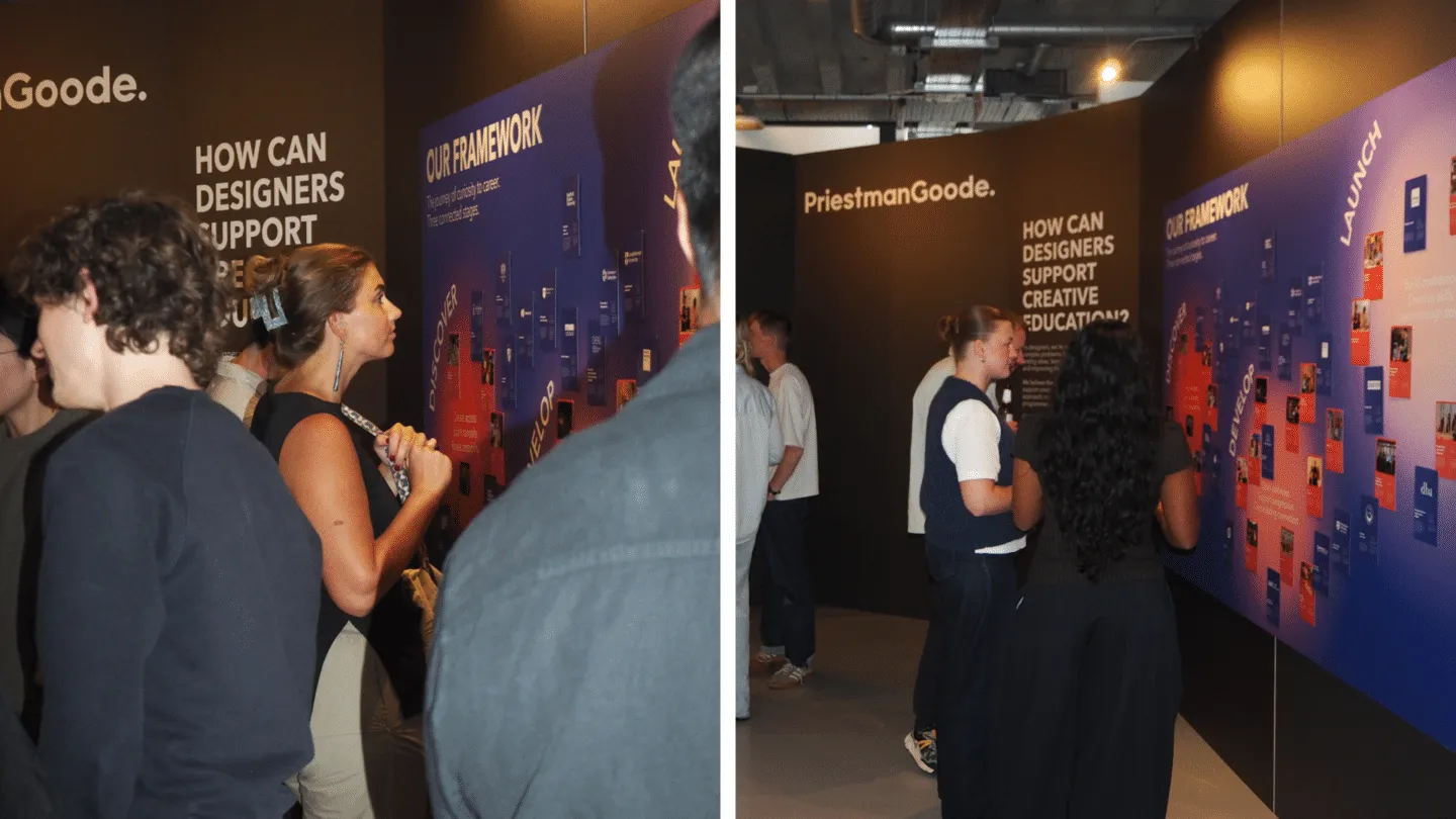 Visitors exploring the exhibition