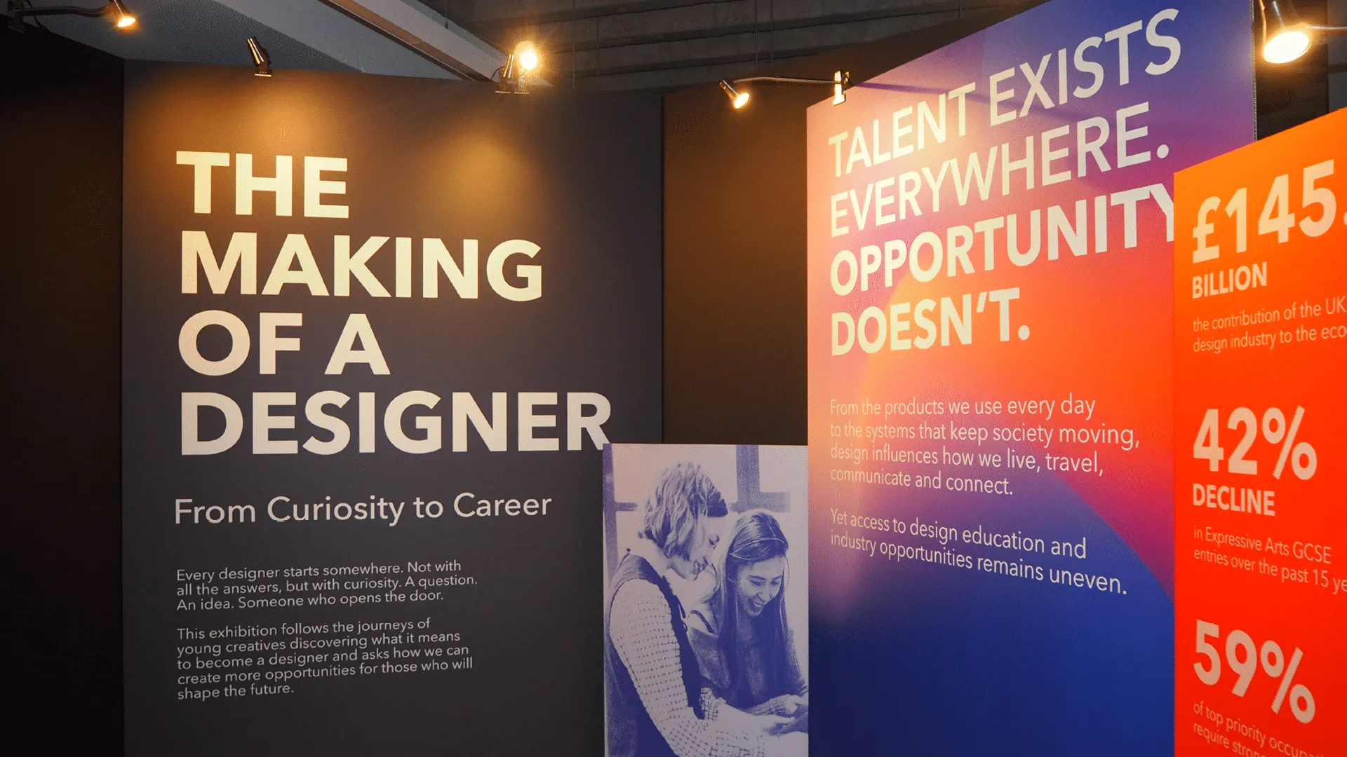 The Making of a Designer exhibition at the PriestmanGoode studio