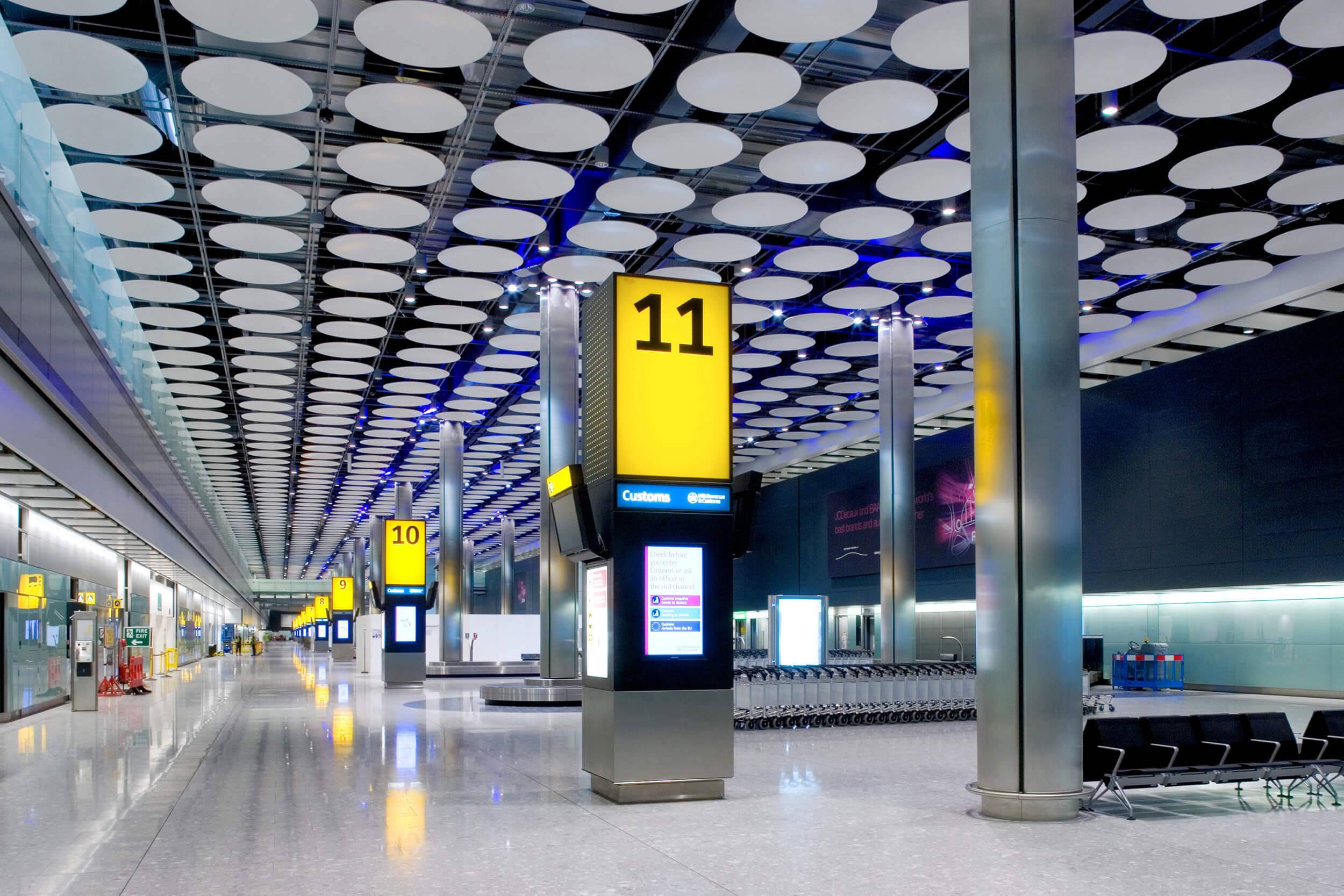 Baggage reclaim at Heathrow T5