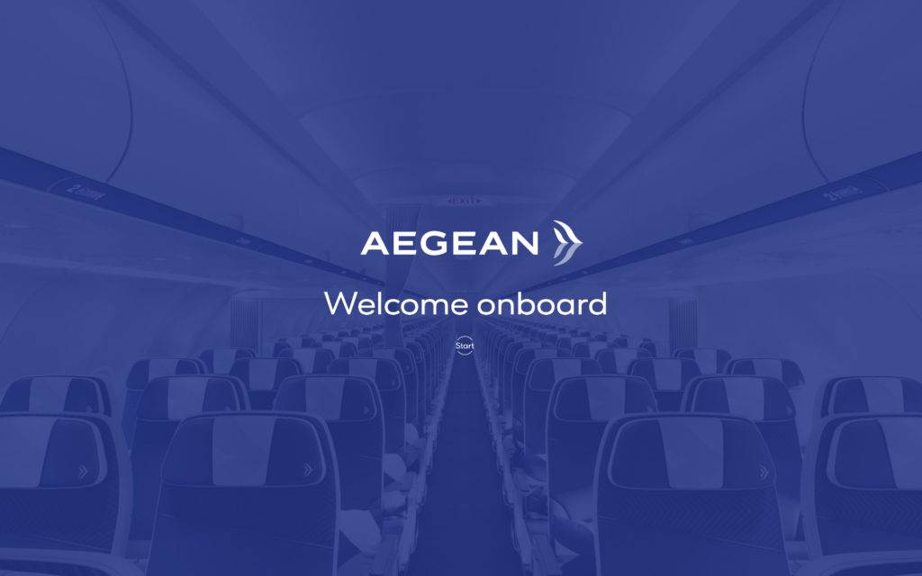 Aegean Welcome onboard