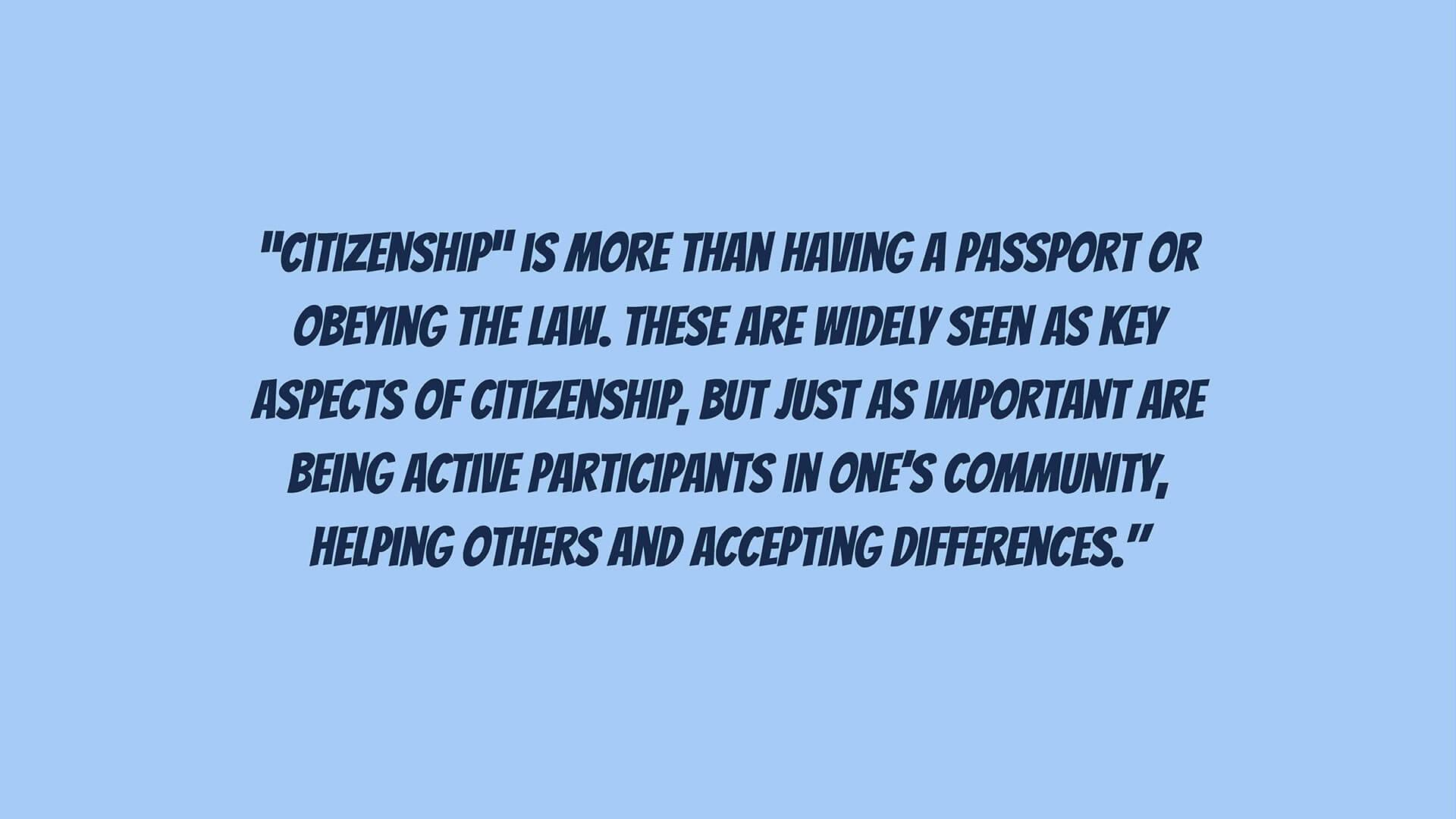 Citizenship Quote