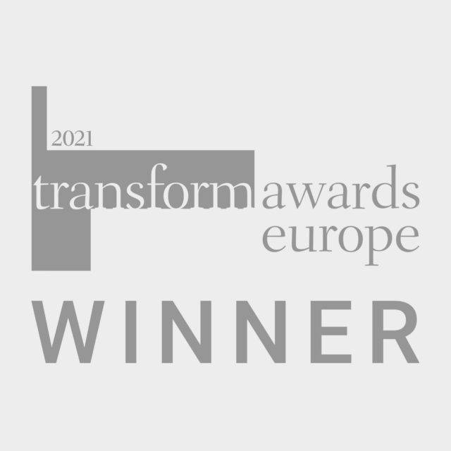 Transform Awards Europe 2021 Silver winner logo