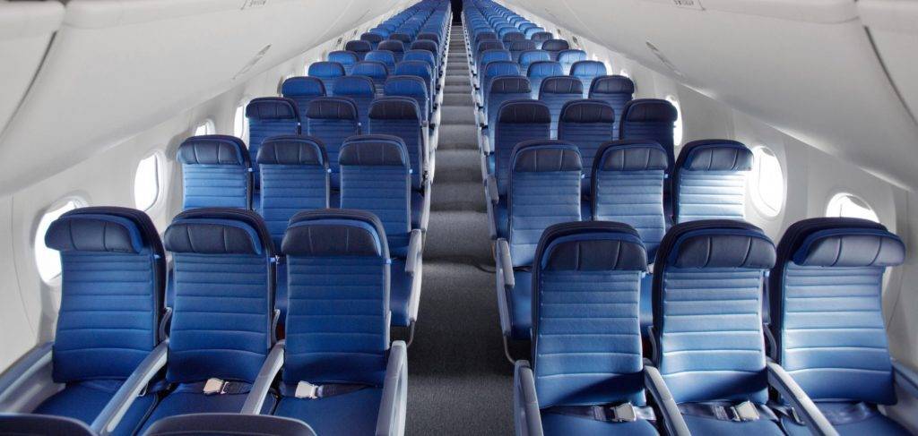 United Airlines Economy Class Cabin