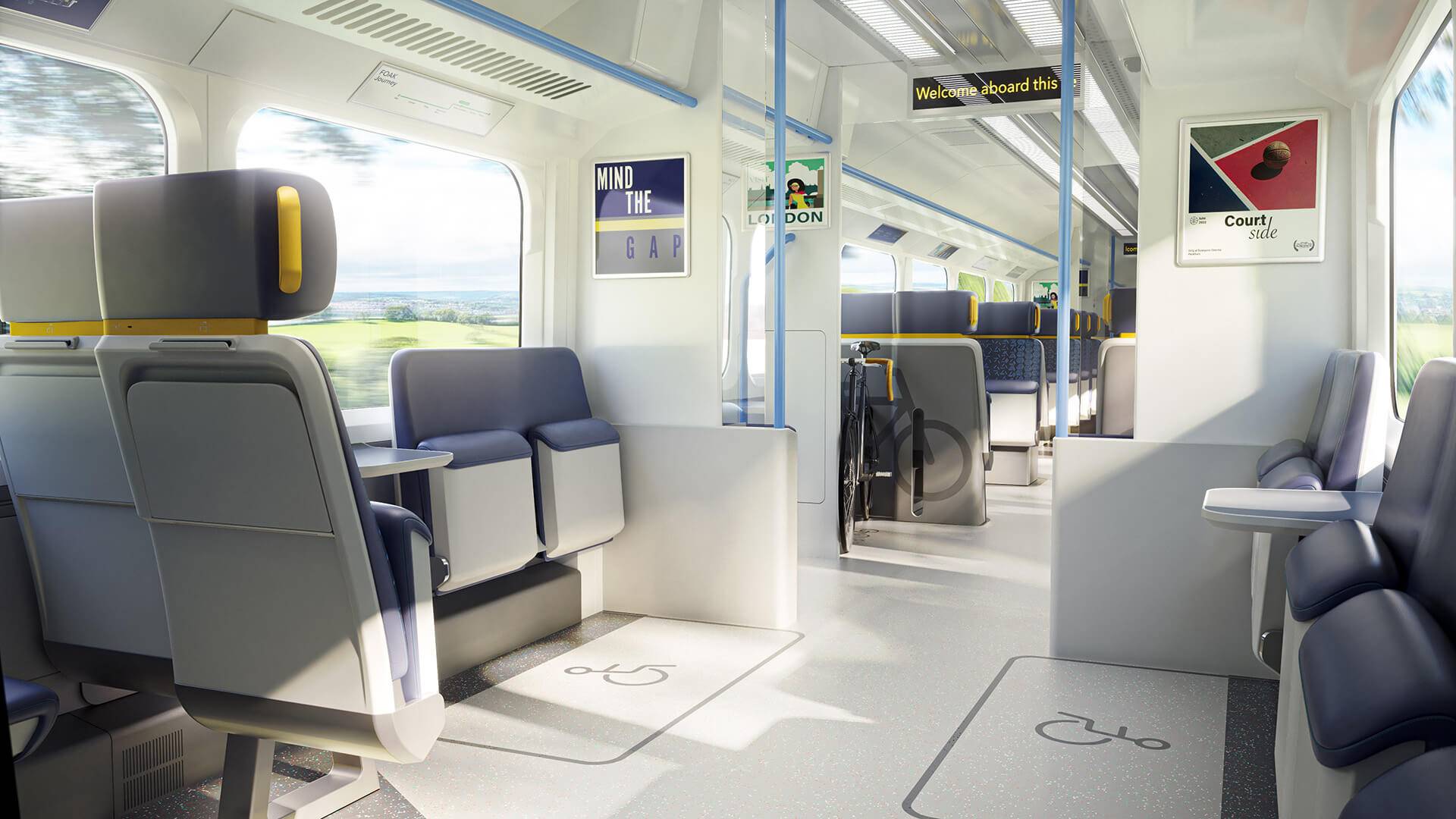 First Of A Kind rail carriage view showing accessible area