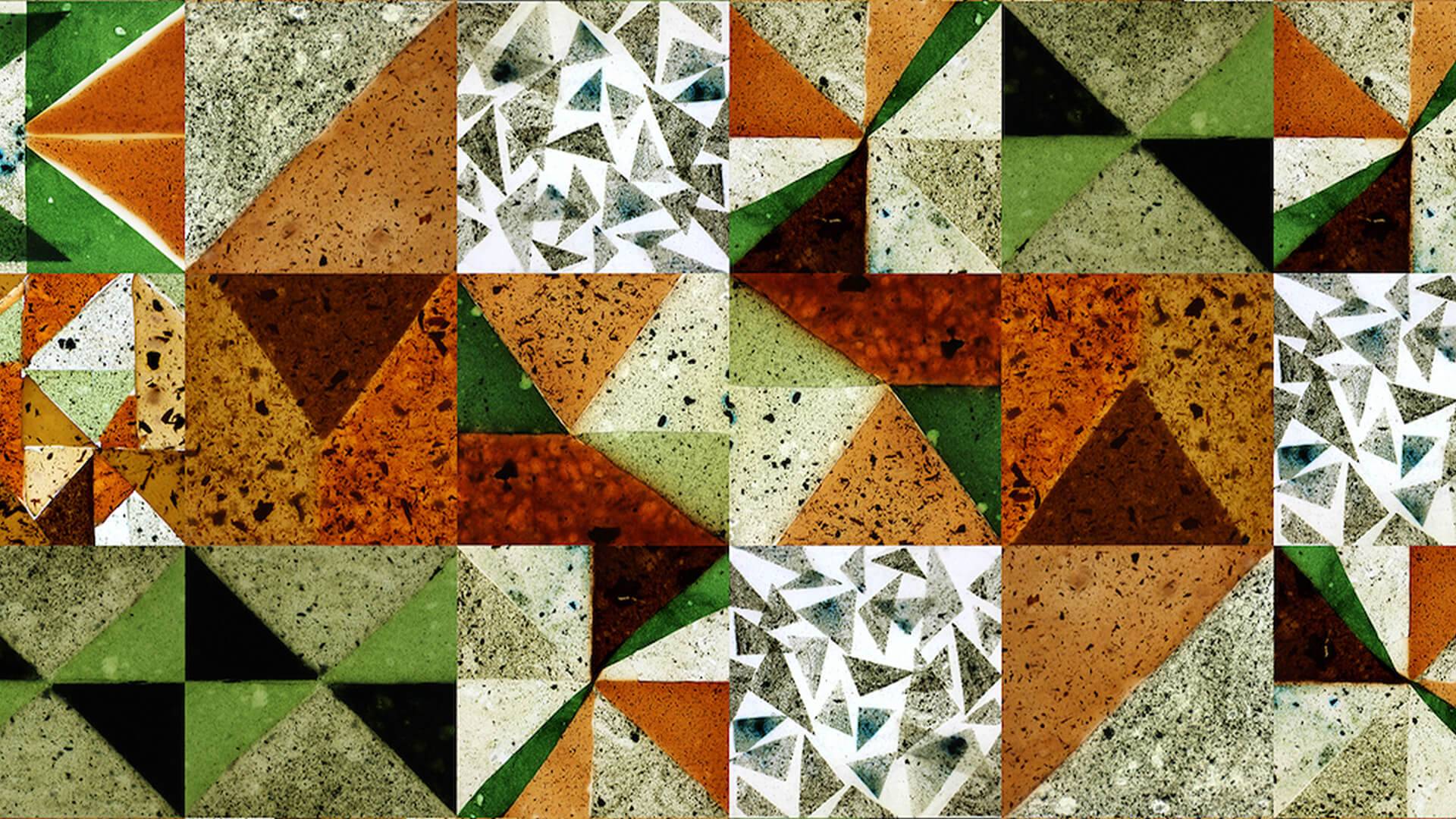 Geometric, colourful tile patterns