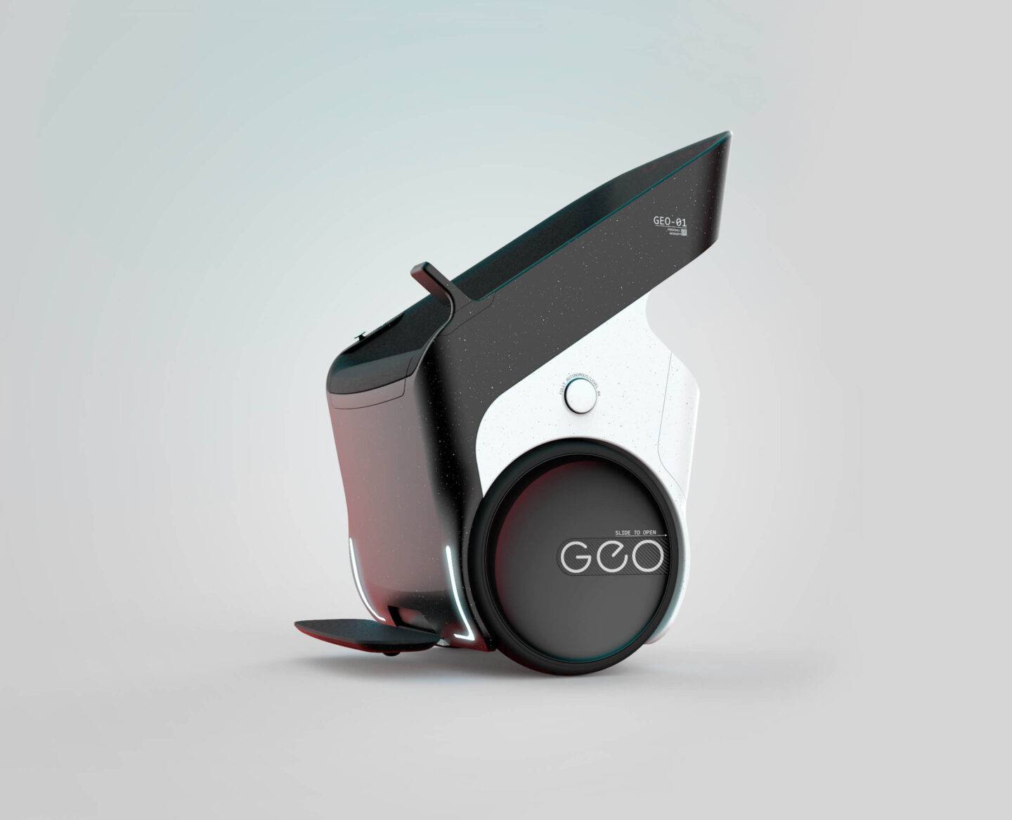 The GEO airport mobility buggy with onboard digital assistant
