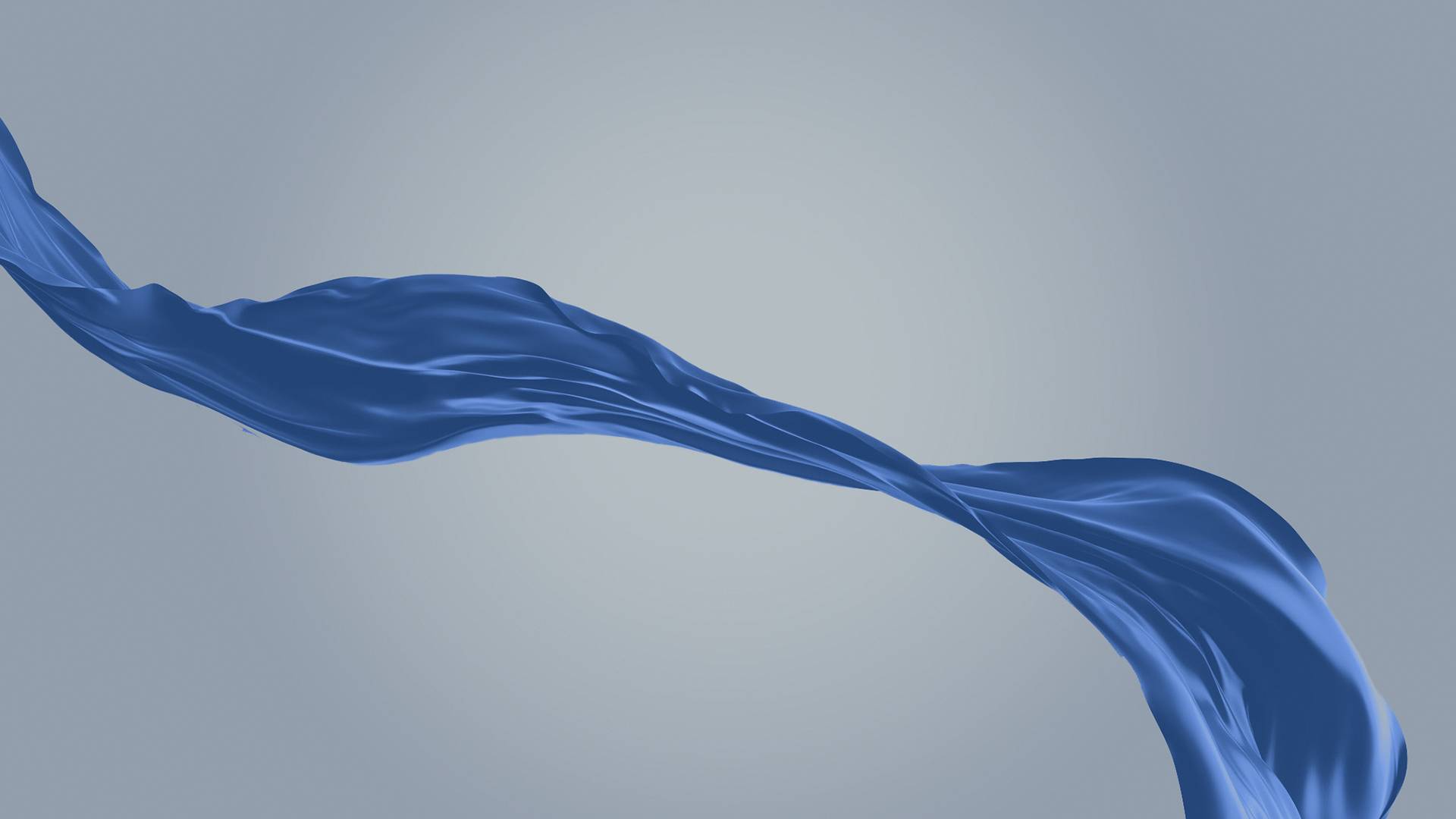 Blue wave over grey background